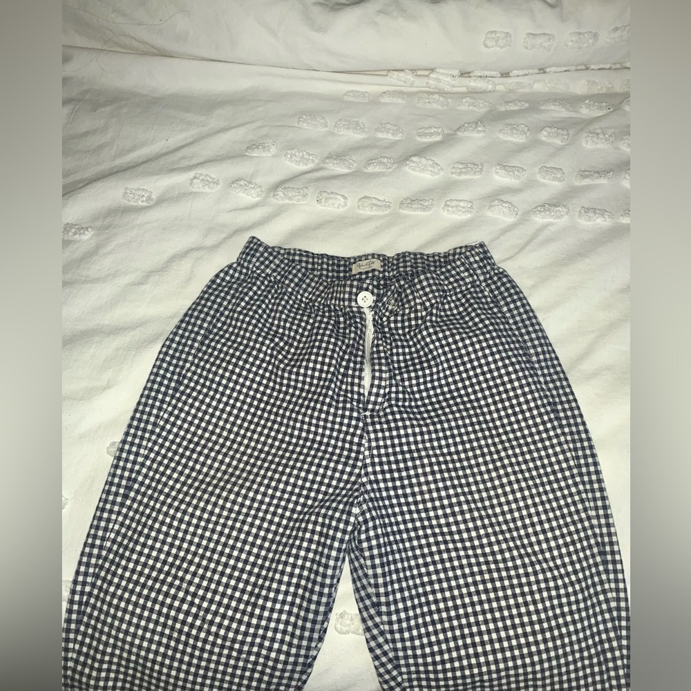 Brandy Melville Gingham blue/white Pants